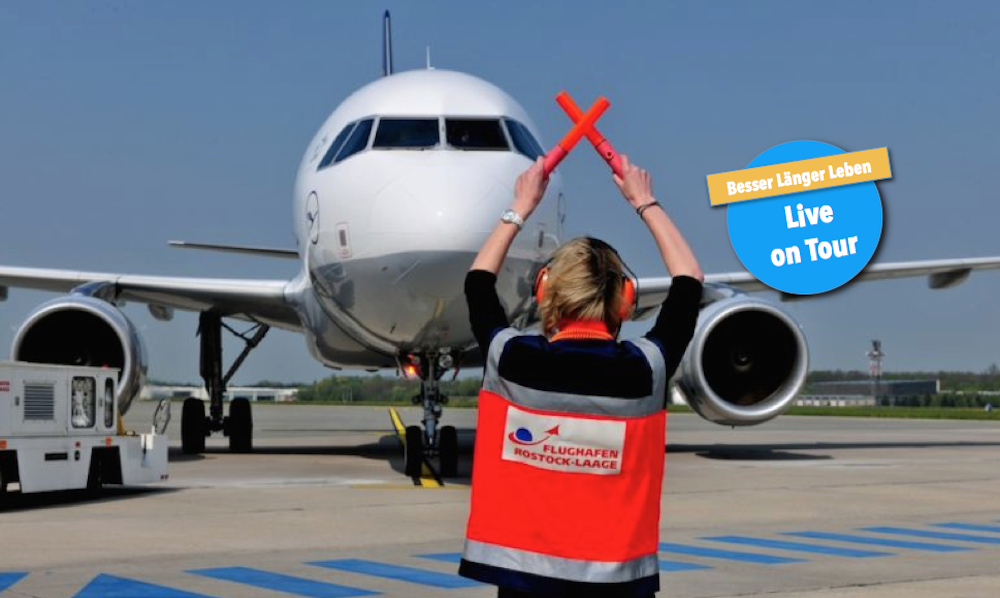 Besuch des Flughafens RostockLaage Pilotenausbildung und Bundeswehr