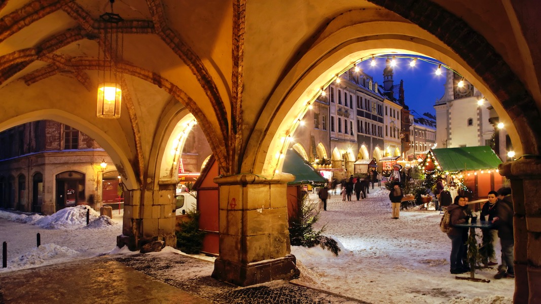 Weihnachtsmarkt am Untermarkt in Goerlitz